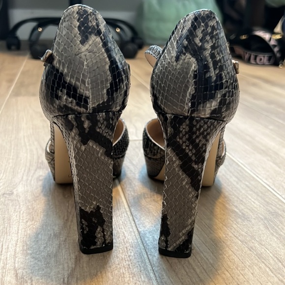 diane von furstenberg snake print platform heels - Picture 3 of 6